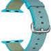 Curea iUni compatibila cu Apple Watch 1/2/3/4/5/6/7, 44mm, Nylon, Woven Strap, Electric Blue